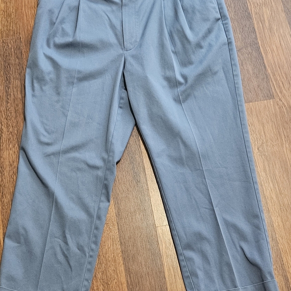 ROUNDTREE & YORKE mens travel smart dress pants SIZE 40x26 GREY/BLUE CP18 - Picture 1 of 16